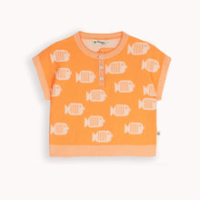 Load image into Gallery viewer, Clementine Fish Knitted Top, GOTS