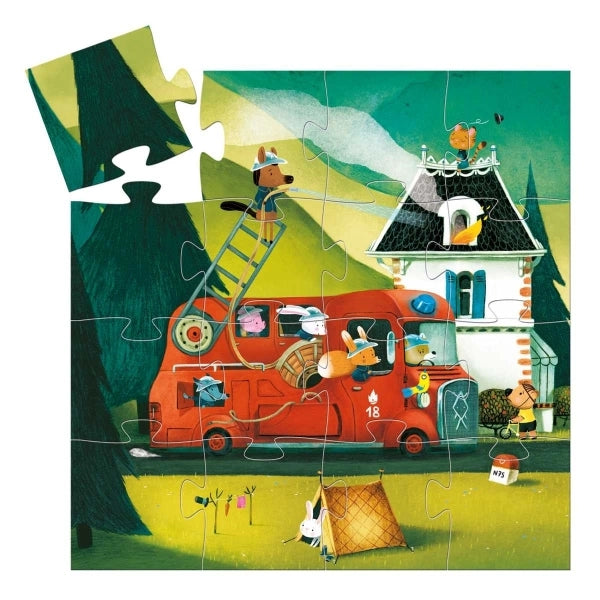 24 Piece Puzzle, Fire Engine