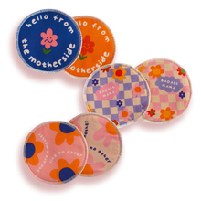 Load image into Gallery viewer, Moodie Washable Nursing Pads ''Flowerempower'' 3 Pack