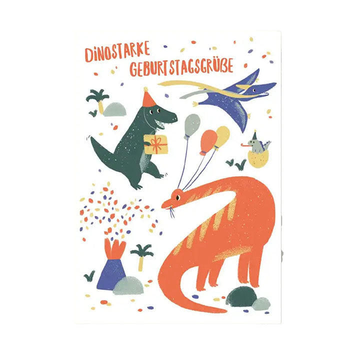 Postcard, Birthday Dinosaurs