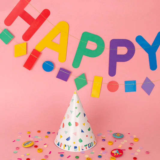 Partyhüte „Happy Birthday“