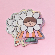 Load image into Gallery viewer, Vinyl Sticker, Little Flower Friend Sticker
