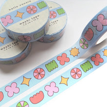 Lade das Bild in den Galerie-Viewer, Washi Tape, Blaue Formen