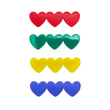 Load image into Gallery viewer, Heart Acetate Hair Clips