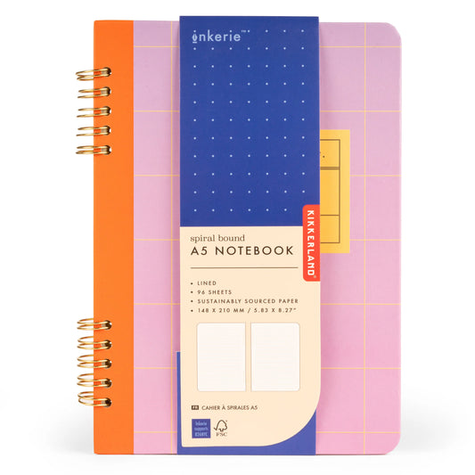Spiralgebundenes Notizbuch A5, Verschiedene