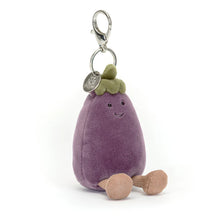 Load image into Gallery viewer, Jellycat ''Vivacious Vegetable Aubergine Bag Charm''