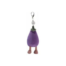 Load image into Gallery viewer, Jellycat ''Vivacious Vegetable Aubergine Bag Charm''