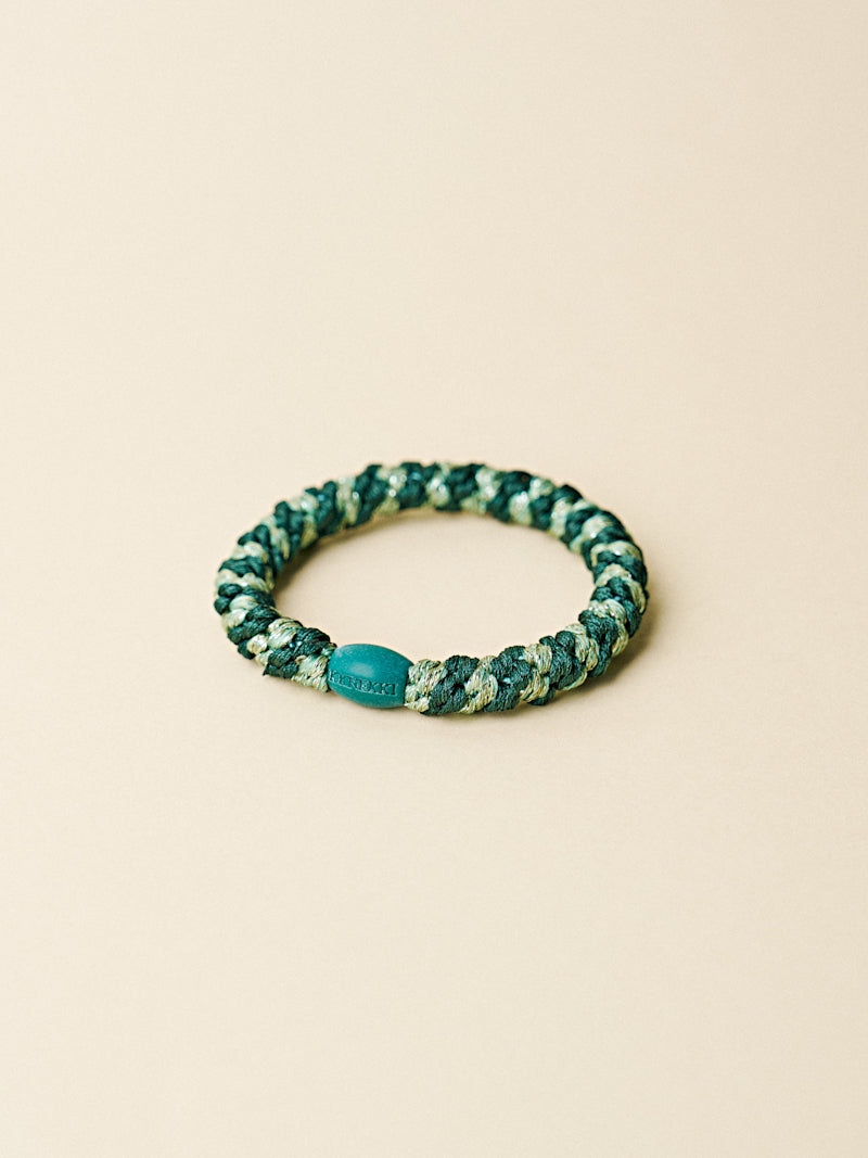 Kknekki Hair Tie, Jungle Pistachio Glitter Stripe