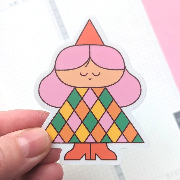 Vinyl Sticker, Festive Friend Sticker