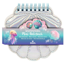 Load image into Gallery viewer, Mini Shimmering Mermaid Notebook, Silver