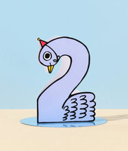 Load image into Gallery viewer, Swan ''2nd Birthday'' Kids' Birthday Card