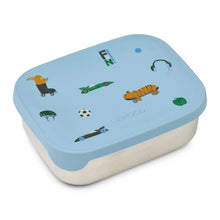 Load image into Gallery viewer, Liewood Arthur Lunch Box, Fun / Beach Blue