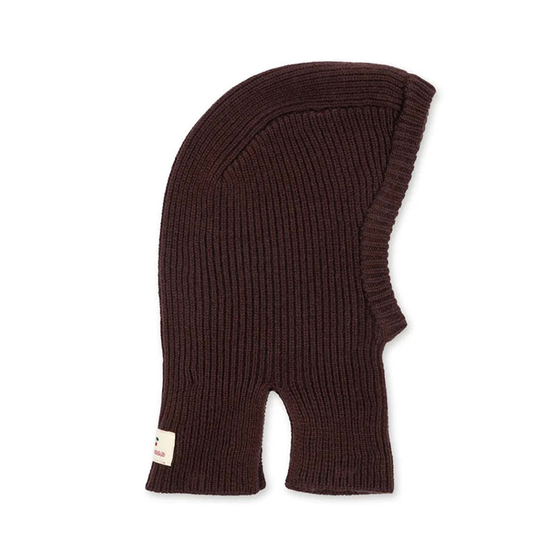 Kids Wool Balaclava Chocolate, Various Sizes