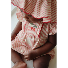 Load image into Gallery viewer, Ellie Frill Romper ''Amour Stripe'' 74 / 9 Months