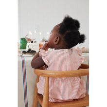 Load image into Gallery viewer, Ellie Frill Romper ''Amour Stripe'' 74 / 9 Months