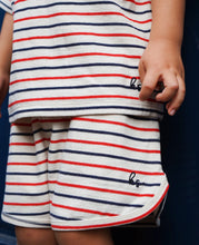 Load image into Gallery viewer, Lin Classic Shorts GOTS ''Tricolore Stripes''