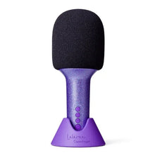 Load image into Gallery viewer, LaLarma Glitter Groove Microphone, Purple