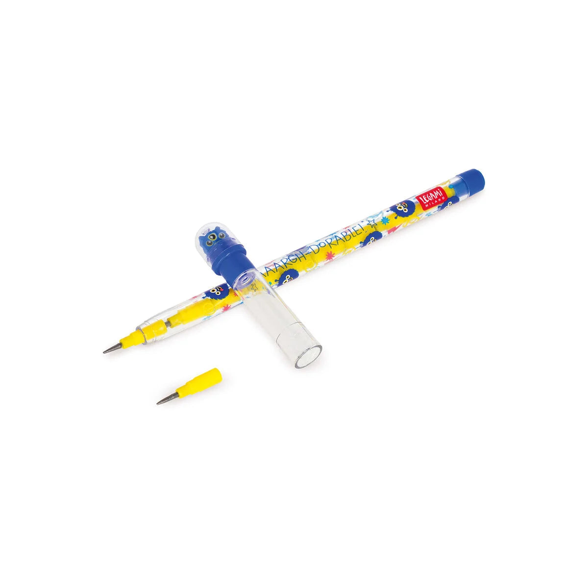 Legami stapelbarer Bleistift mit Radiergummi, Monster
