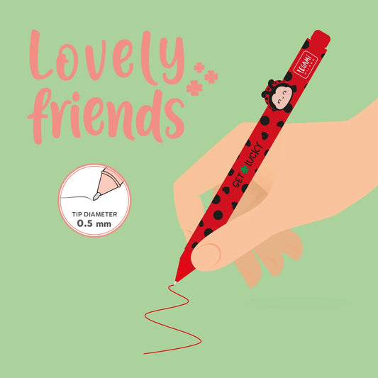 Legami Lovely Friends Pen, Ladybug