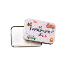 Load image into Gallery viewer, Bandages in Cute Tin, Vehicles and Dogs