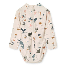 Lade das Bild in den Galerie-Viewer, Maxime Baby Langarm-Badeanzug „Sea Creature“