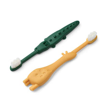 Lade das Bild in den Galerie-Viewer, Kleinkind-Zahnbürste, Gelb Mellow / Garten Grün