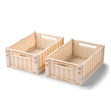 Load image into Gallery viewer, Weston Storage Box, 2 Pack, Medium ''Apple Blossom''