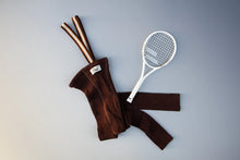 Load image into Gallery viewer, Silly Silas Footless Tights ''Chocolate Brown Striped'', Various