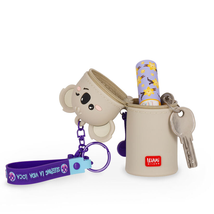 Mini Coin Purse with Keyring, Koala