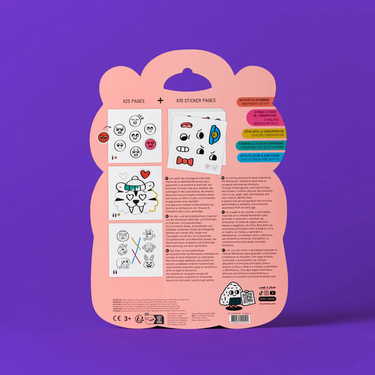 OMY Montessori Sticker Book, Emotions