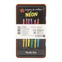 Load image into Gallery viewer, 12 Neon Coloured Pencils