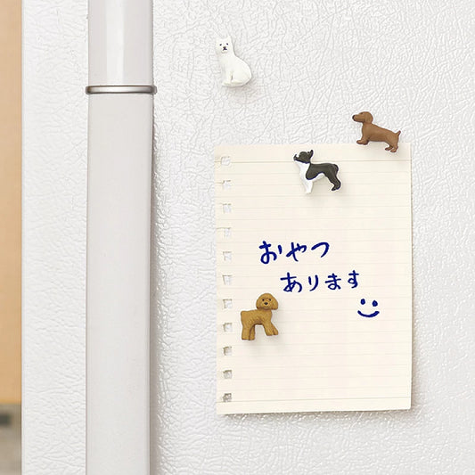 Mini Dog Magnets, Set of 4