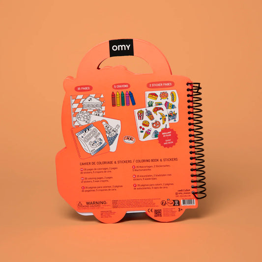 OMY Colouring & Stickers Book, Yummy