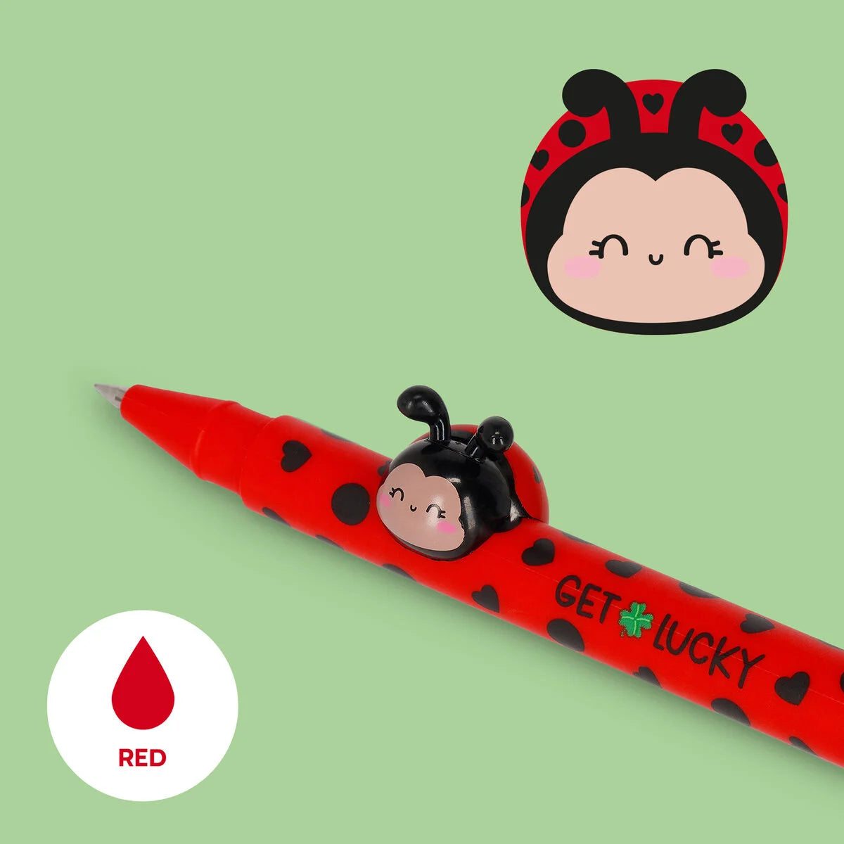 Legami Lovely Friends Pen, Ladybug