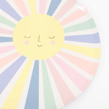 Load image into Gallery viewer, Party Plates, Rainbow Sun