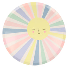 Load image into Gallery viewer, Party Plates, Rainbow Sun