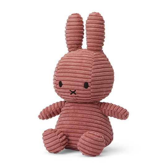 Miffy Soft Toy ''Miffy Sitting Eco Corduroy Dusty Rose'' 23cm