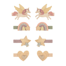 Load image into Gallery viewer, Mini Hair Clips Flying Unicorn
