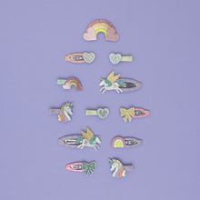 Load image into Gallery viewer, Mini Hair Clips, Dreamy Unicorn