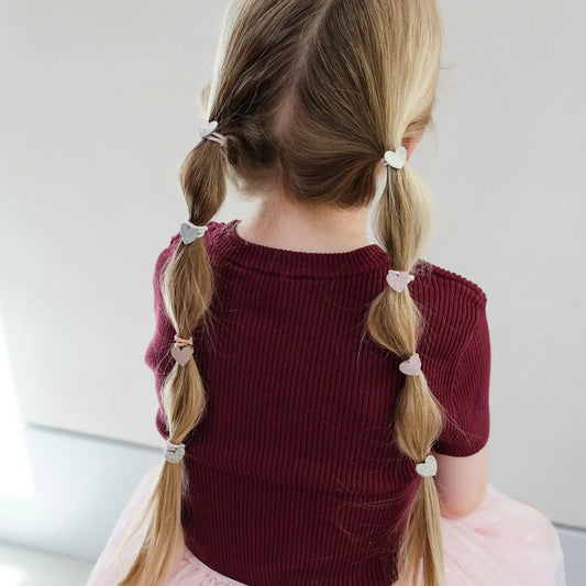 Mini-Haarbänder, Mini-Herzen