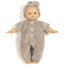 Lade das Bild in den Galerie-Viewer, Minikane Puppen-Strampler und Stirnband Set, Grau