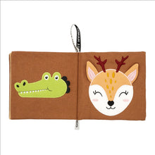 Load image into Gallery viewer, Small Hands Fabric Baby Book, Wild Animals