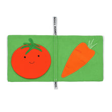 Lade das Bild in den Galerie-Viewer, Small Hands Fabric Baby Book, Vegetables