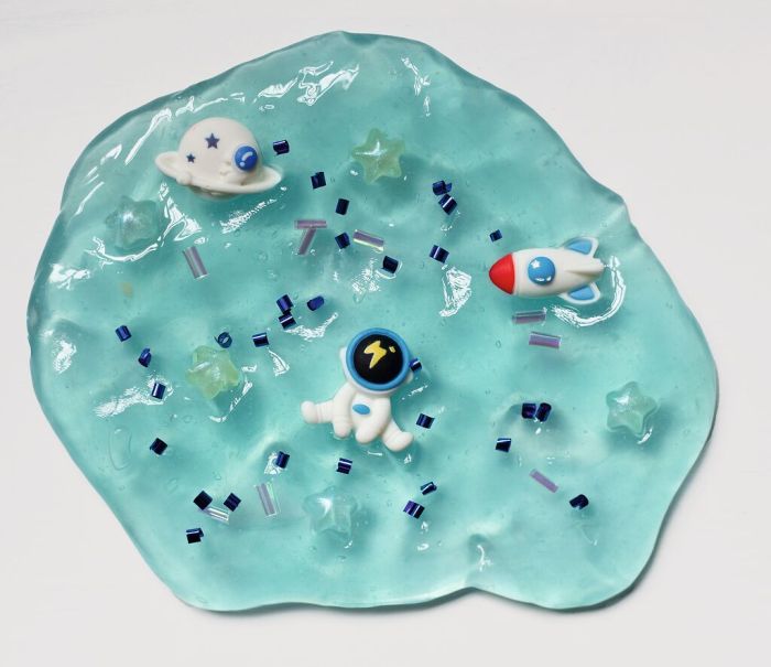 Slime Putty with Accessories, Blue
