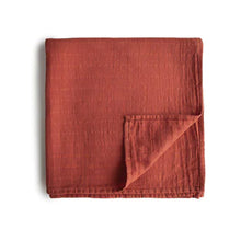 Lade das Bild in den Galerie-Viewer, Wickeltuch Bio-Musselin ''Herbstgelb''