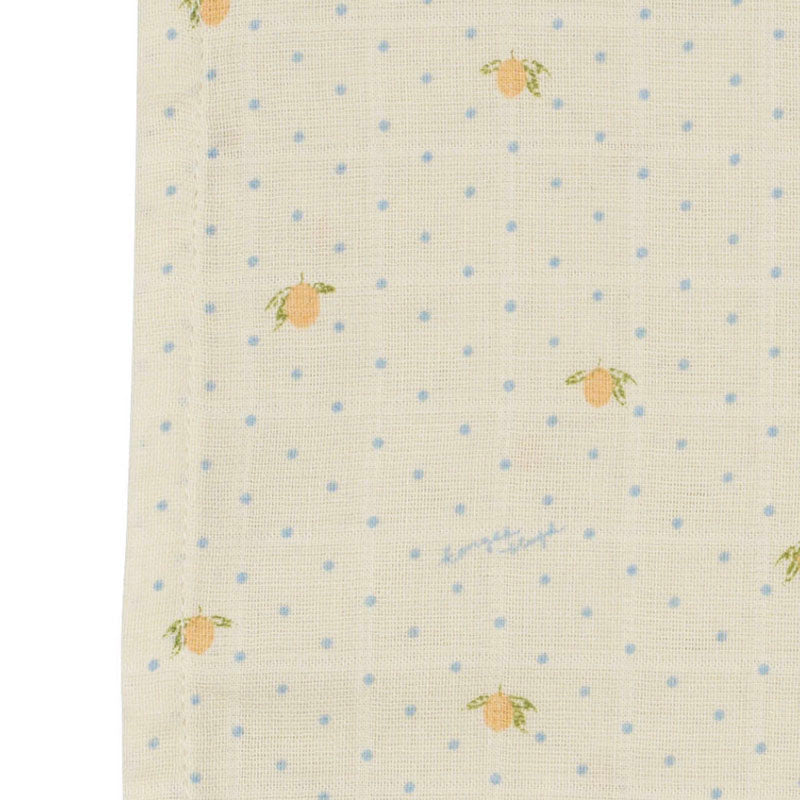 Muslin Cloth 3 Pack, Lemon Dot