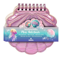 Load image into Gallery viewer, Mini Shimmering Mermaid Notebook, Pink