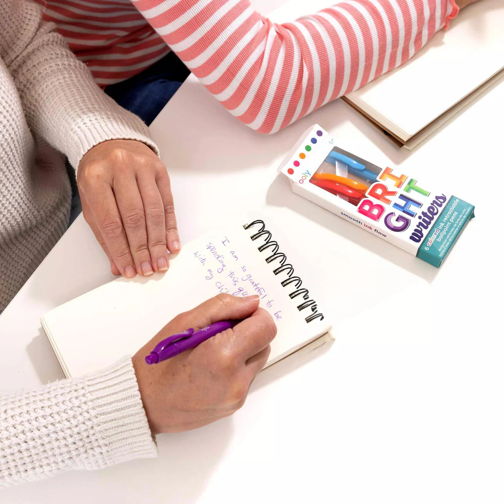 Retractable Ballpoint Pens, Bright Writers