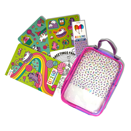 Activity & Colouring Kit, Unicorn Candy Town
