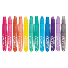 Load image into Gallery viewer, Rainbow Sparkle Metallic Watercolour Gel Crayons